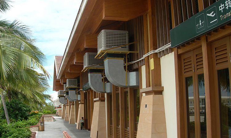 Ventilación y refrigeración de estaciones de aeropuerto y metro