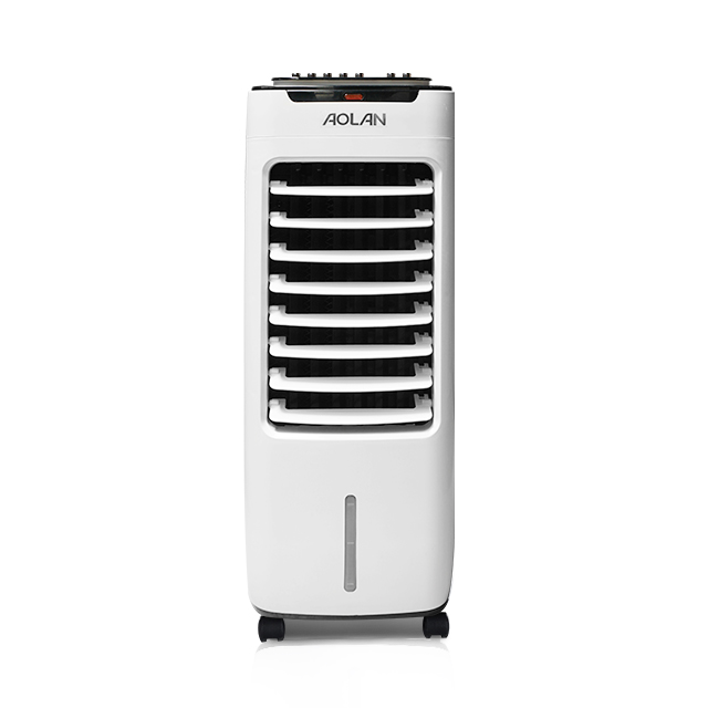 Mini enfriador de aire evaporativo inteligente AZL010-LY13A, funcionamiento silencioso, 1000 cm/h, enfriamiento natural, botones de control para uso doméstico.-Aolan