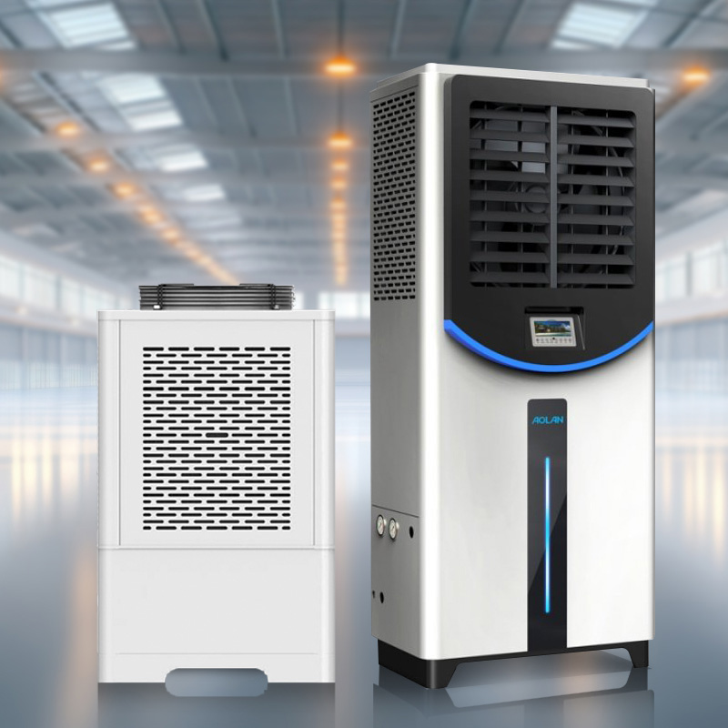 Mini enfriador de aire acondicionado refrigerado por agua AHK35-ZLA 7P, 35 kW de capacidad de enfriamiento-Aolan